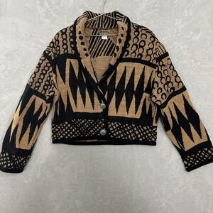 Painted Pony Tapestry Jacket Needlepoint Western  Women's One Size Vintage